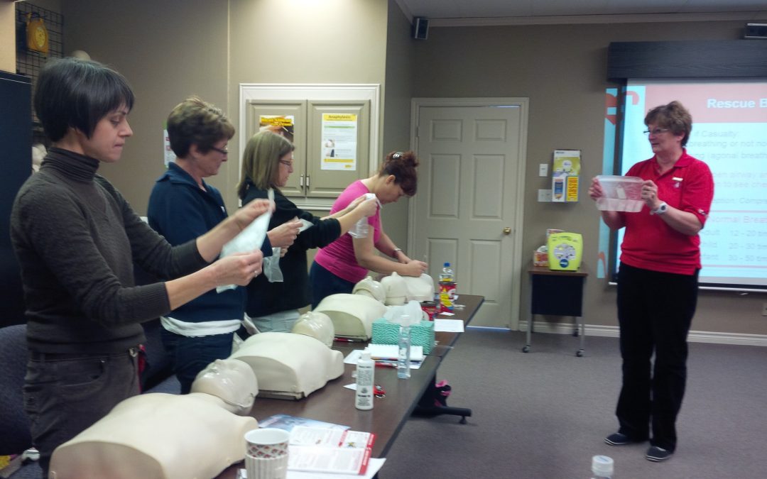 Warriors Participate in First Aid/AED/CPR Training